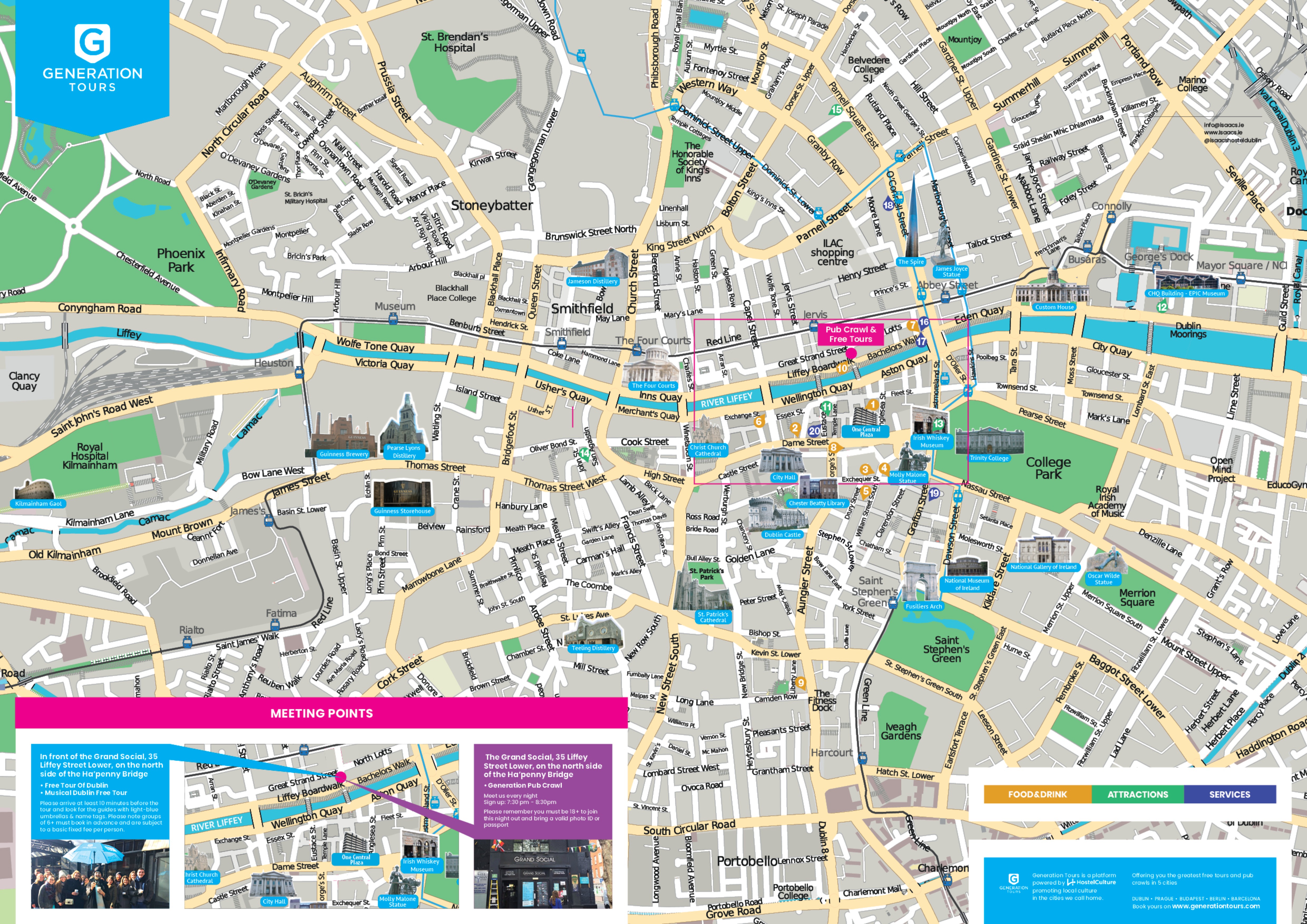 Mapa Dublin